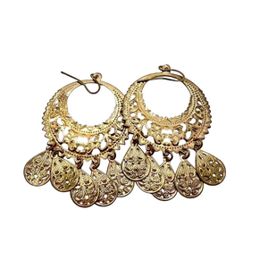 🍭6/$30 Gold dangle drop statement earrings